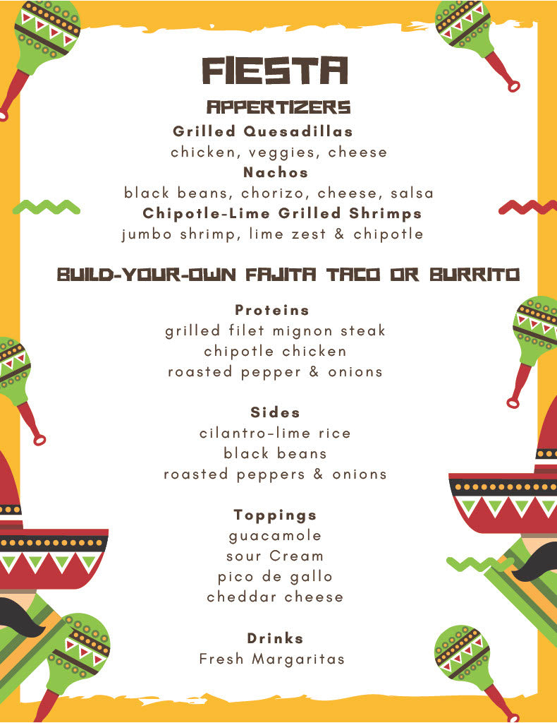 Private Chef Sample Menus – Koren's Kitchen